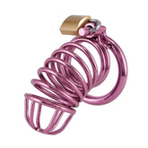 Gold Metal Chastity Cage Device